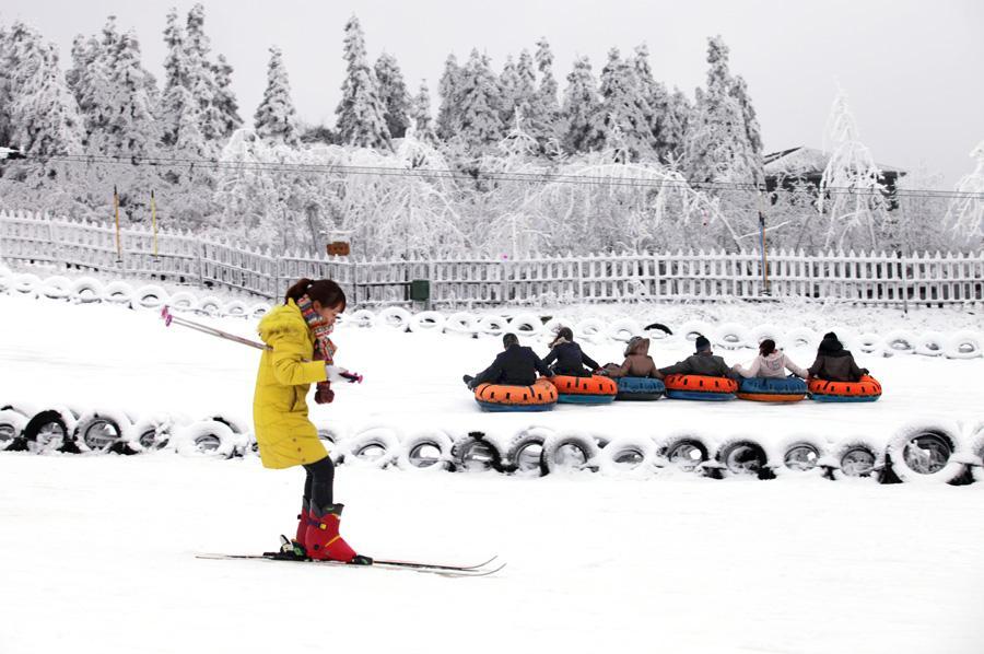 仙女山滑雪