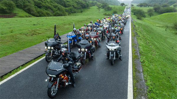 骑士们骑行仙女山最美公路